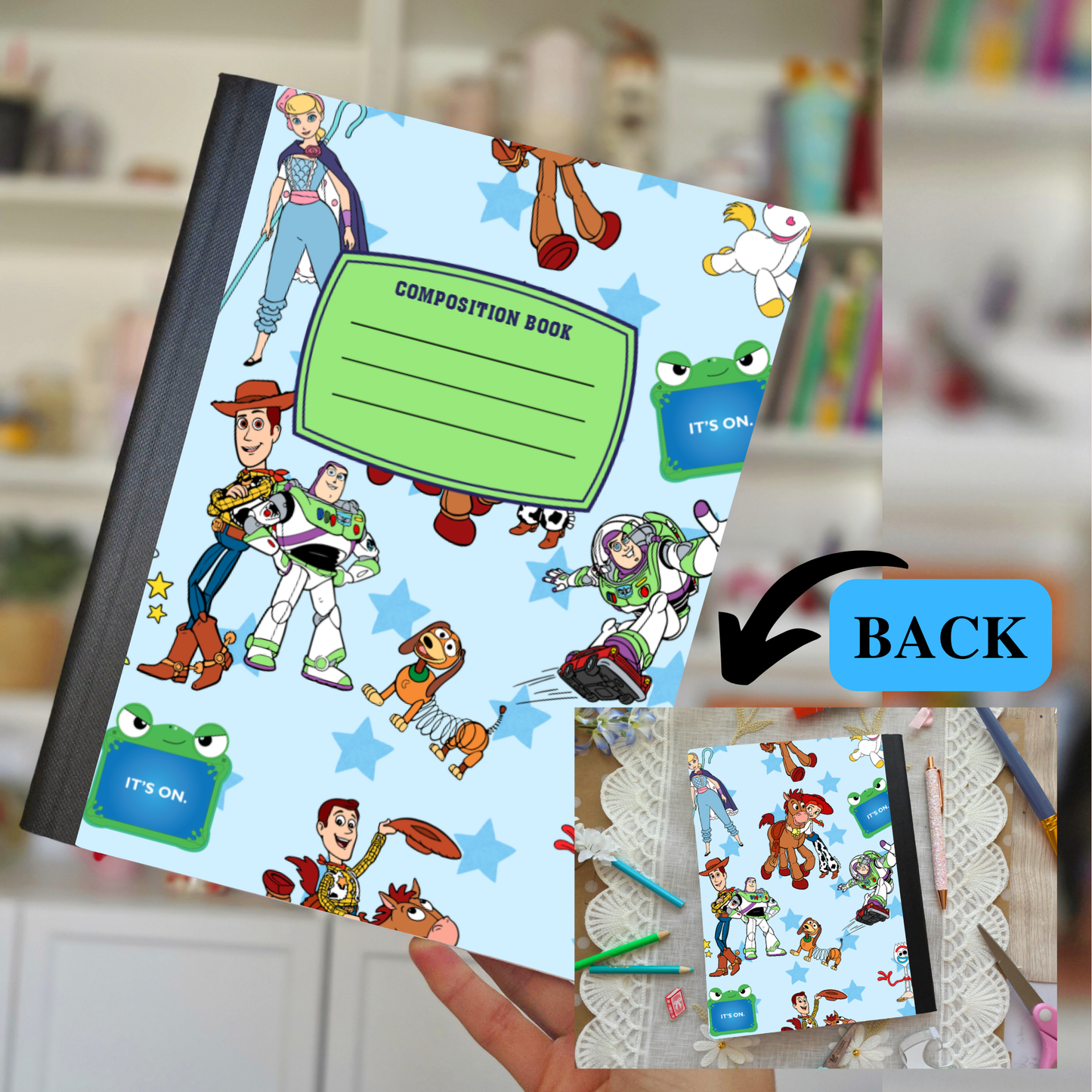 Blue Toy Composition Notebook