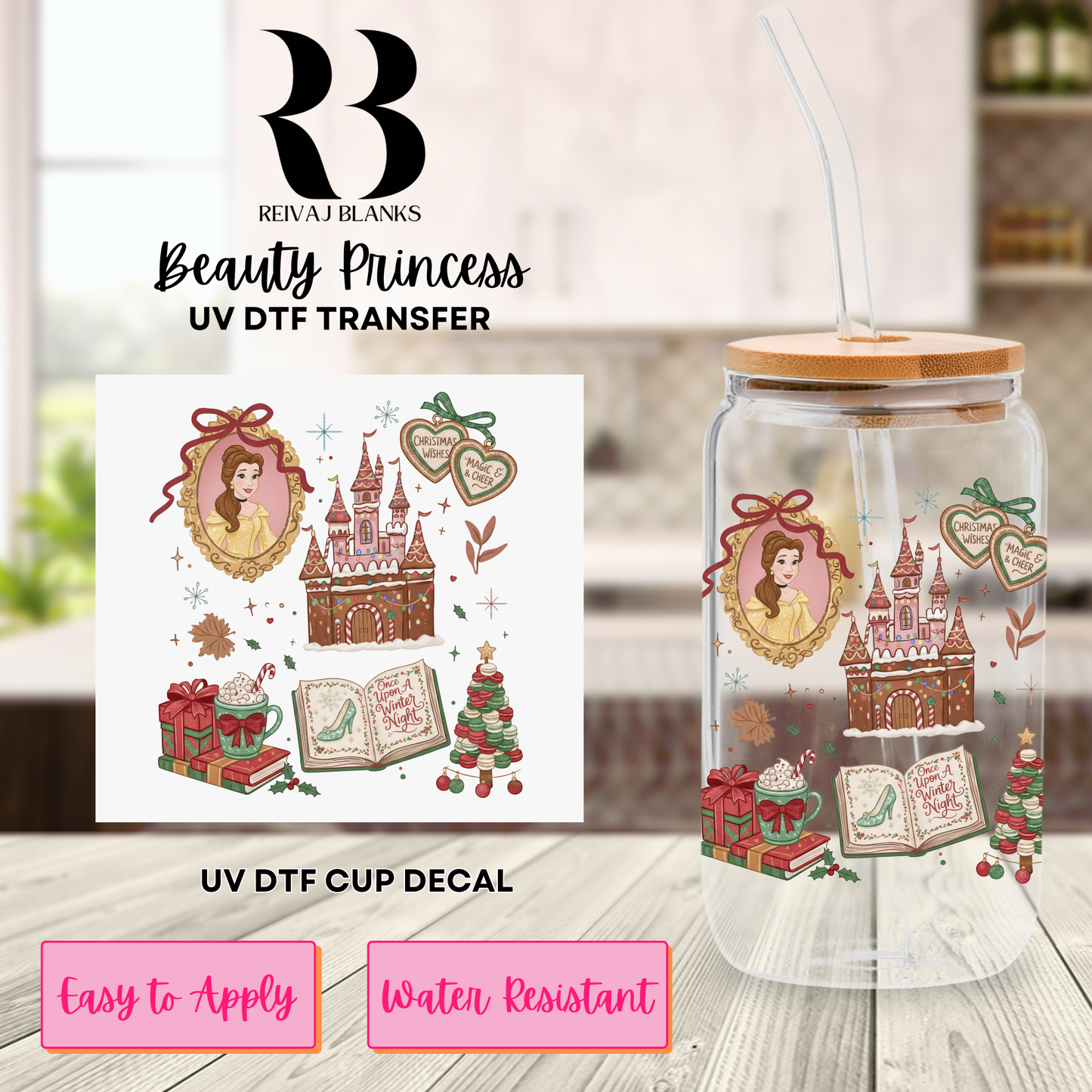 BEAUTY PRINCESS DECAL (DOUBLE SIDED)