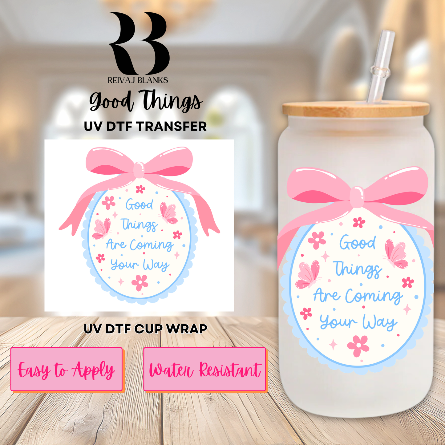 GOOD THINGS DECAL (DOUBLE SIDED)