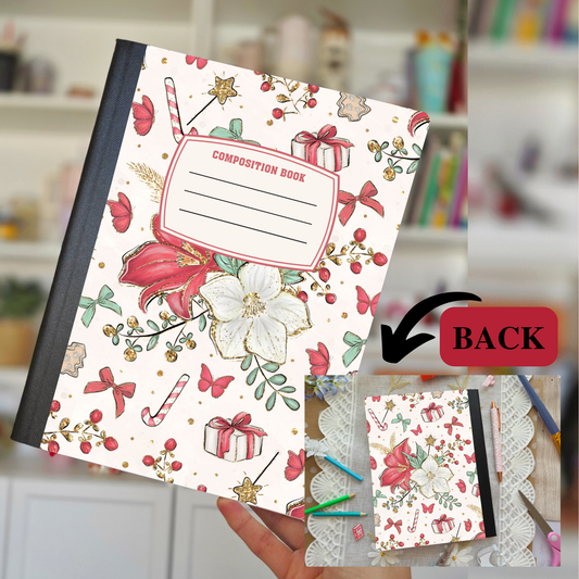 Floral Candycane Notebook