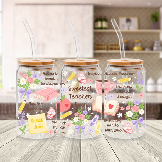 SWEETEST TEACHER (DOUBLE SIDED) 16 OZ
