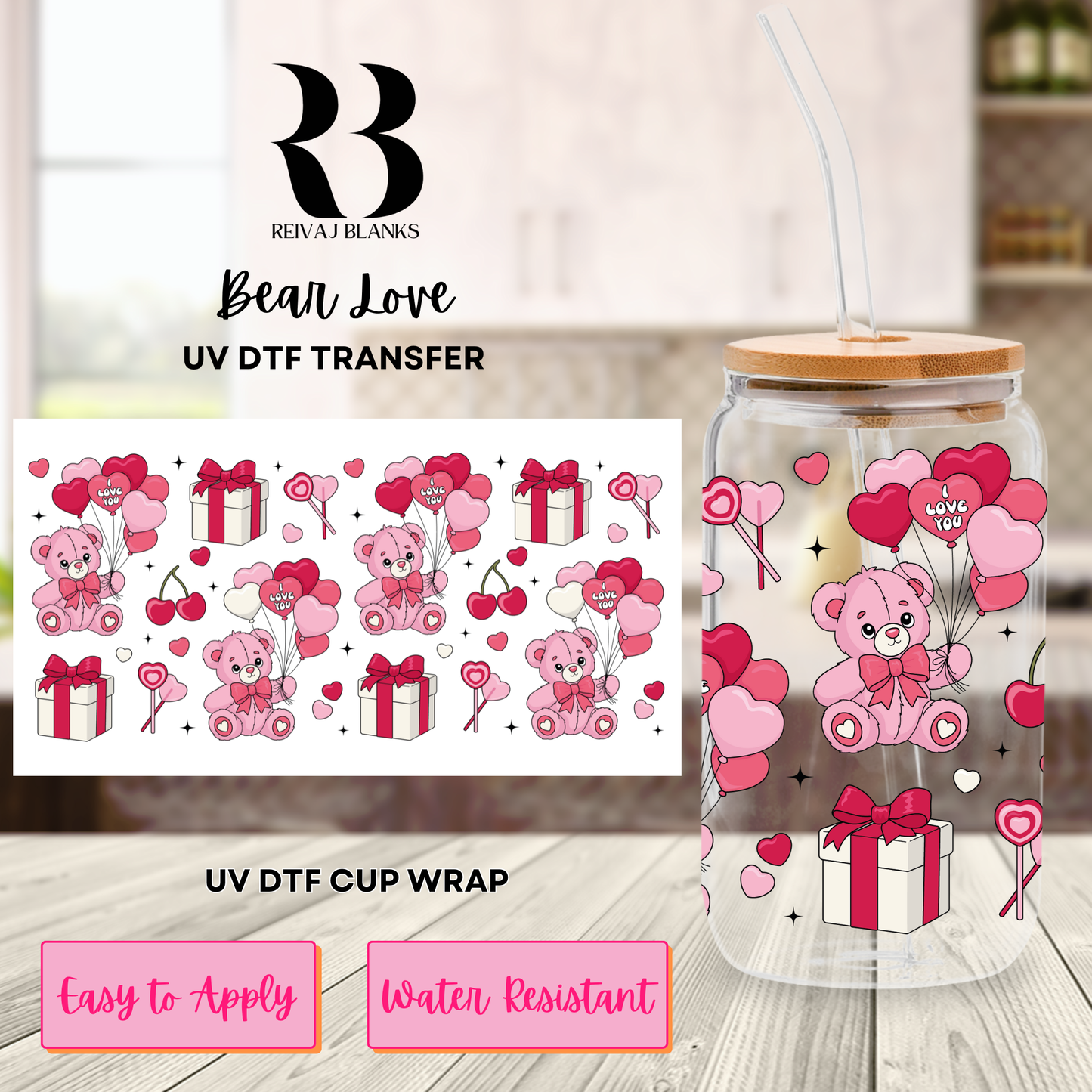 BEAR LOVE (DOUBLE SIDED) 16 OZ