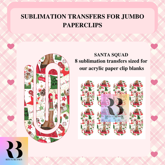 SANTA SQUAD SUBLIMATION TRANSFER