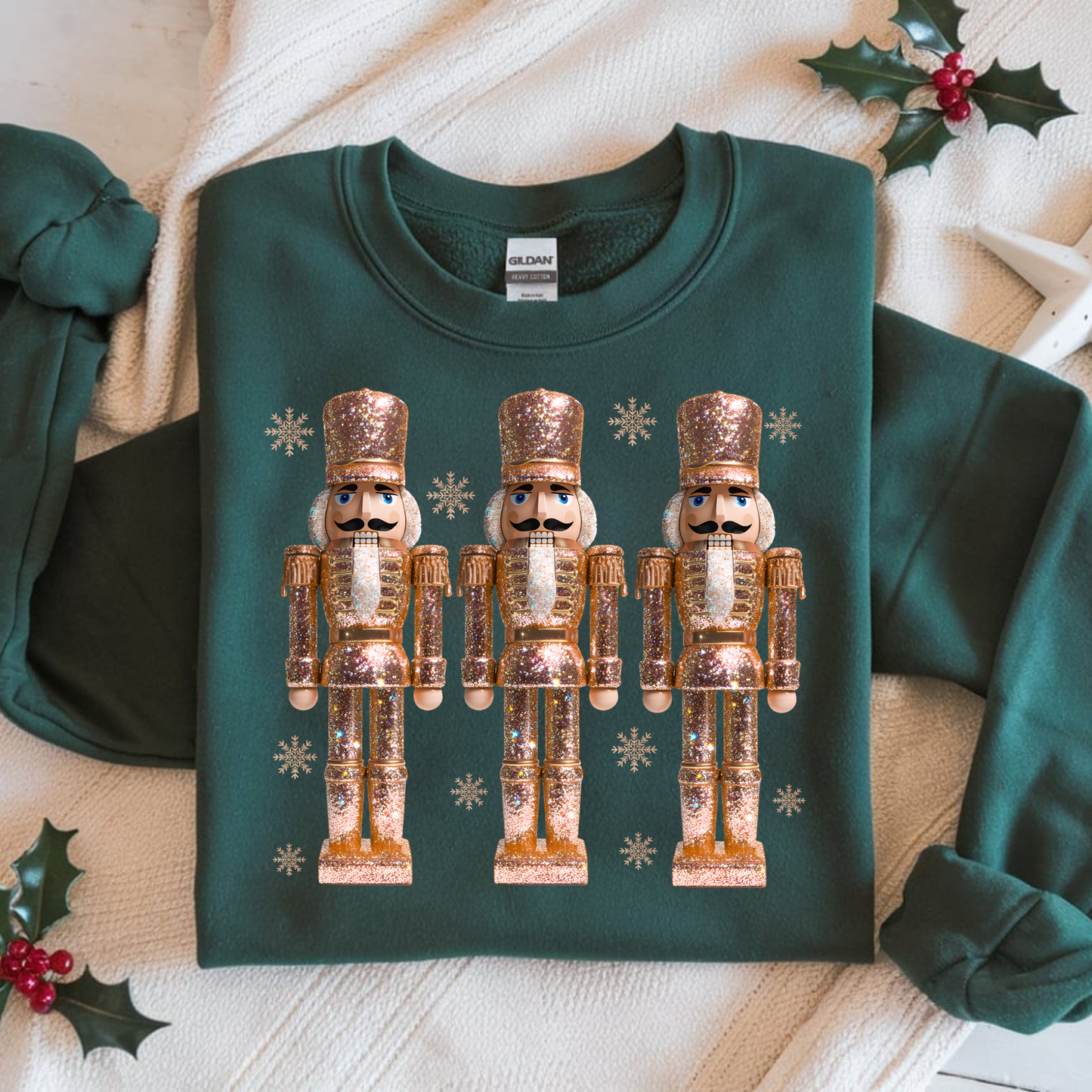 GOLD SPARKLE NUTCRACKERS DTF