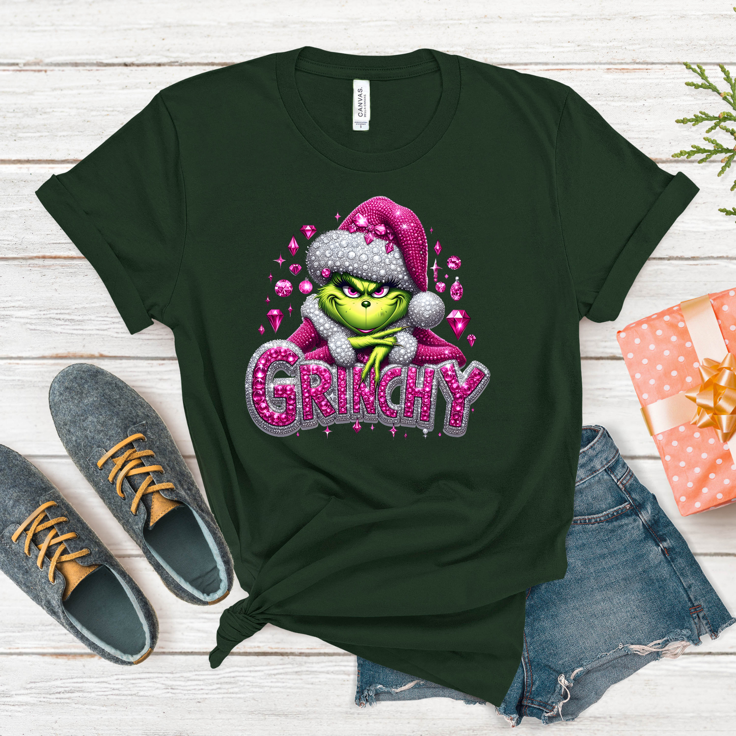 SEQUINS GRINCHY DTF TRANSFER