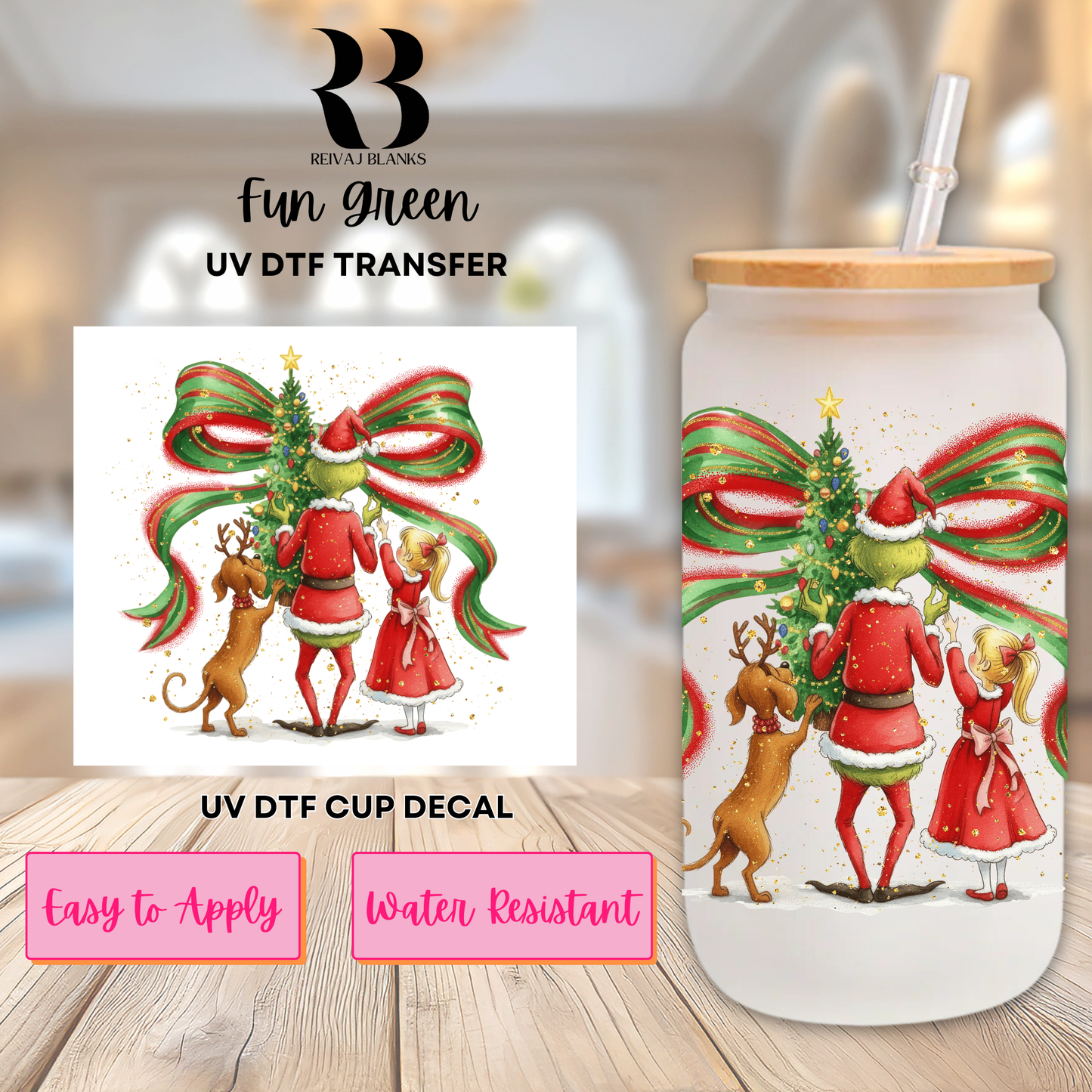 FUN GREEN DECAL (DOUBLE SIDED)