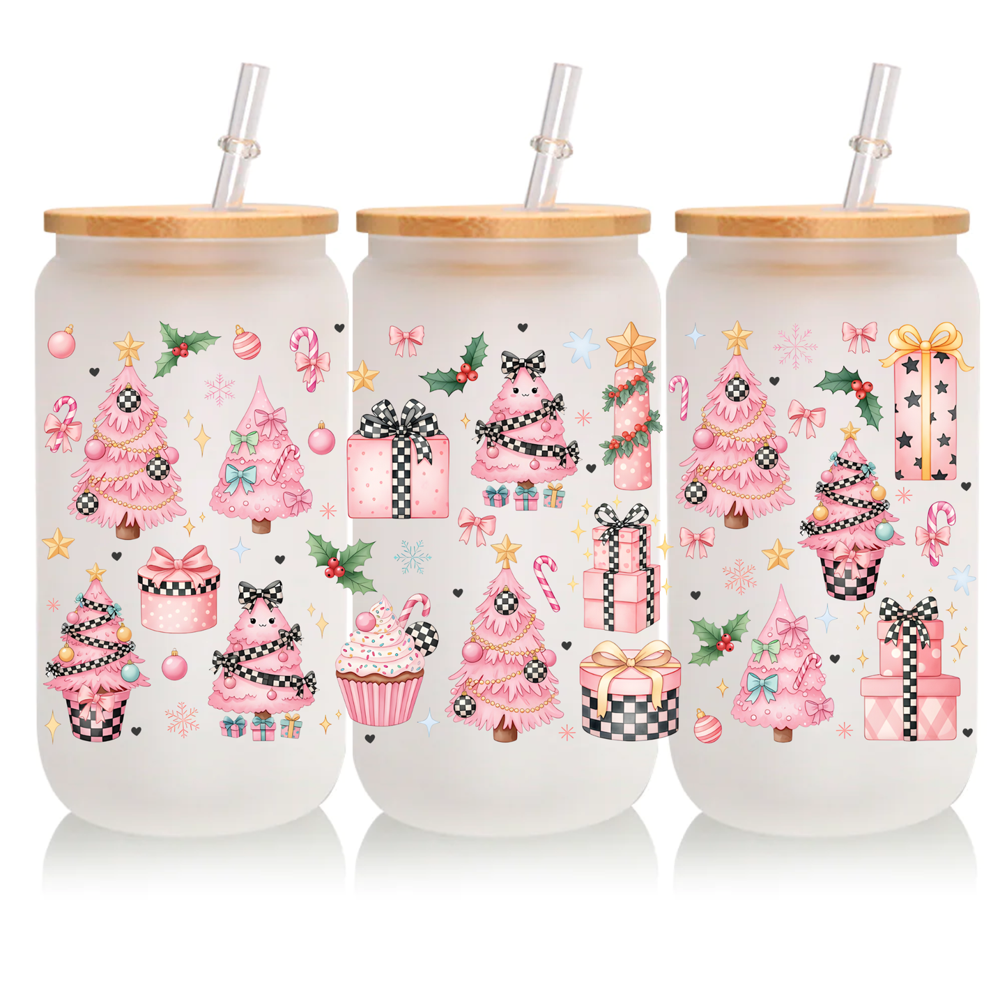 PINK CHRISTMAS (DOUBLE SIDED) 16 OZ