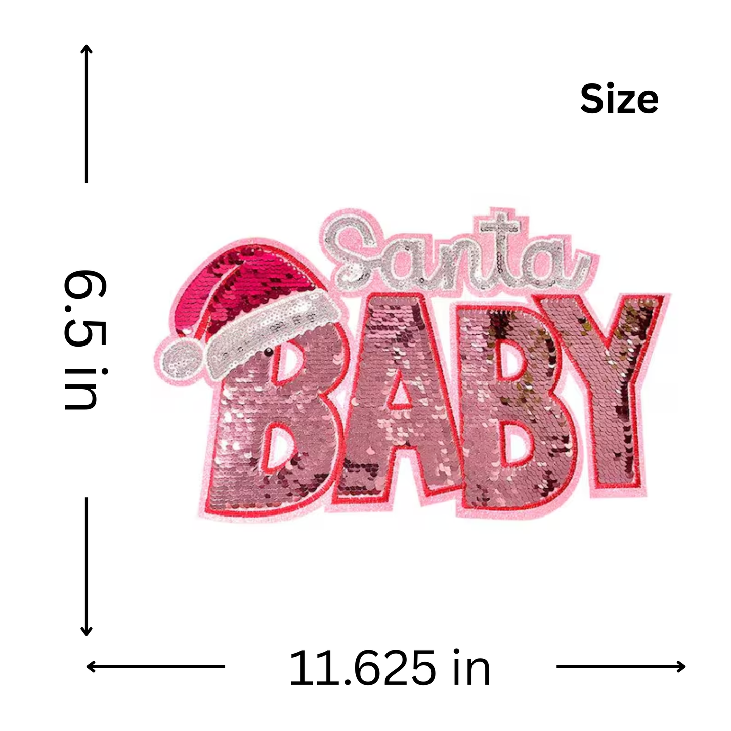 SANTA BABY - IRON ON PATCH