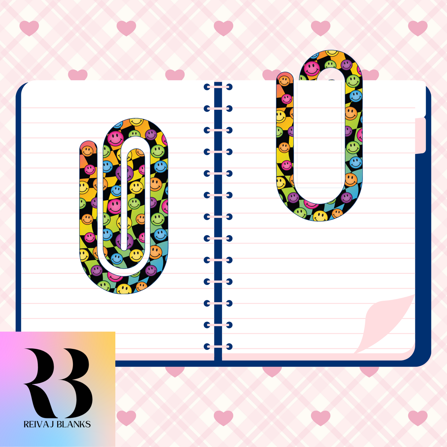 COLORFUL SMILIE PAPERCLIP