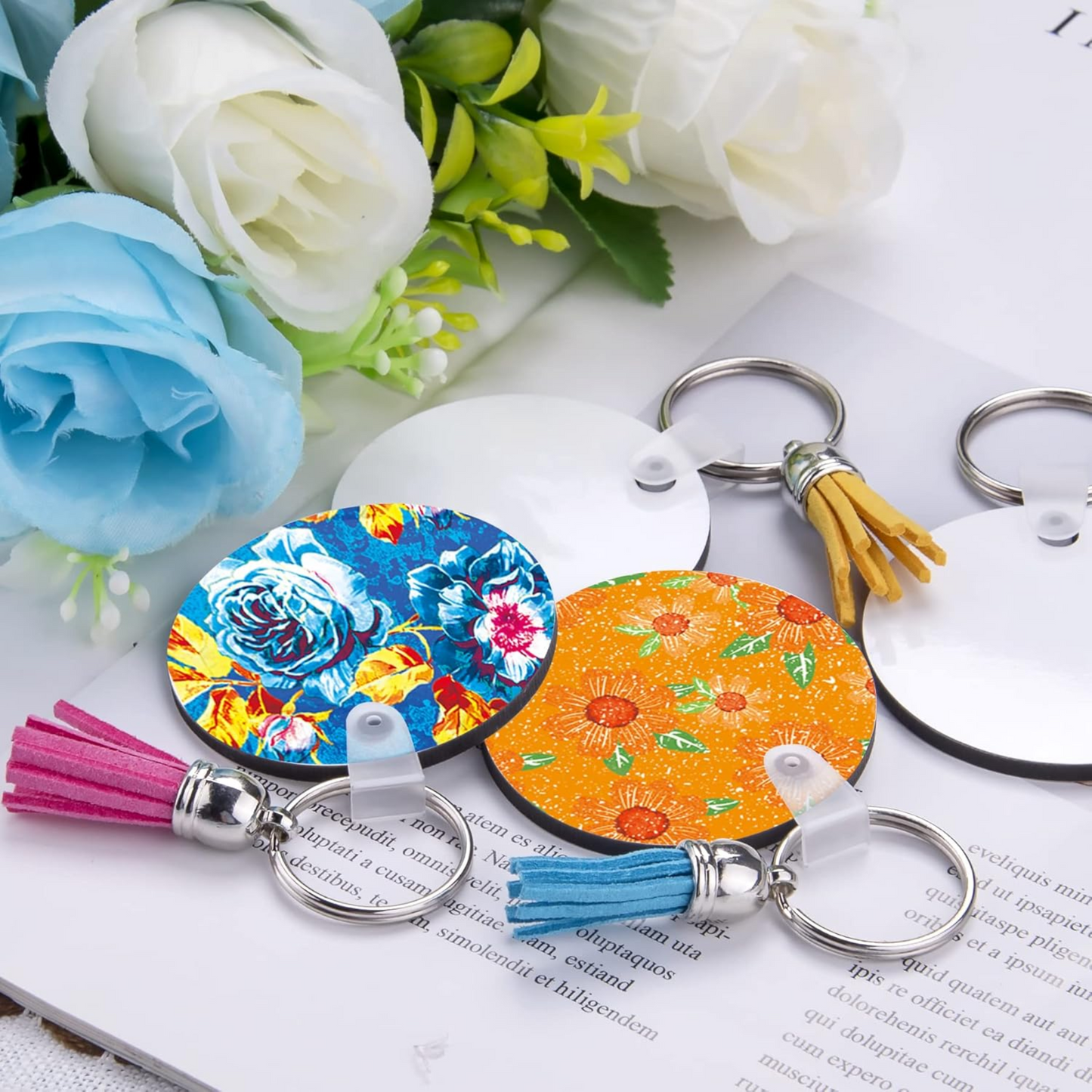 SUBLIMATION KEYCHAIN BLANKS 5 PACK