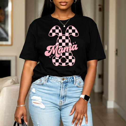 Checkered Mama PUFF PRINT (RTS)
