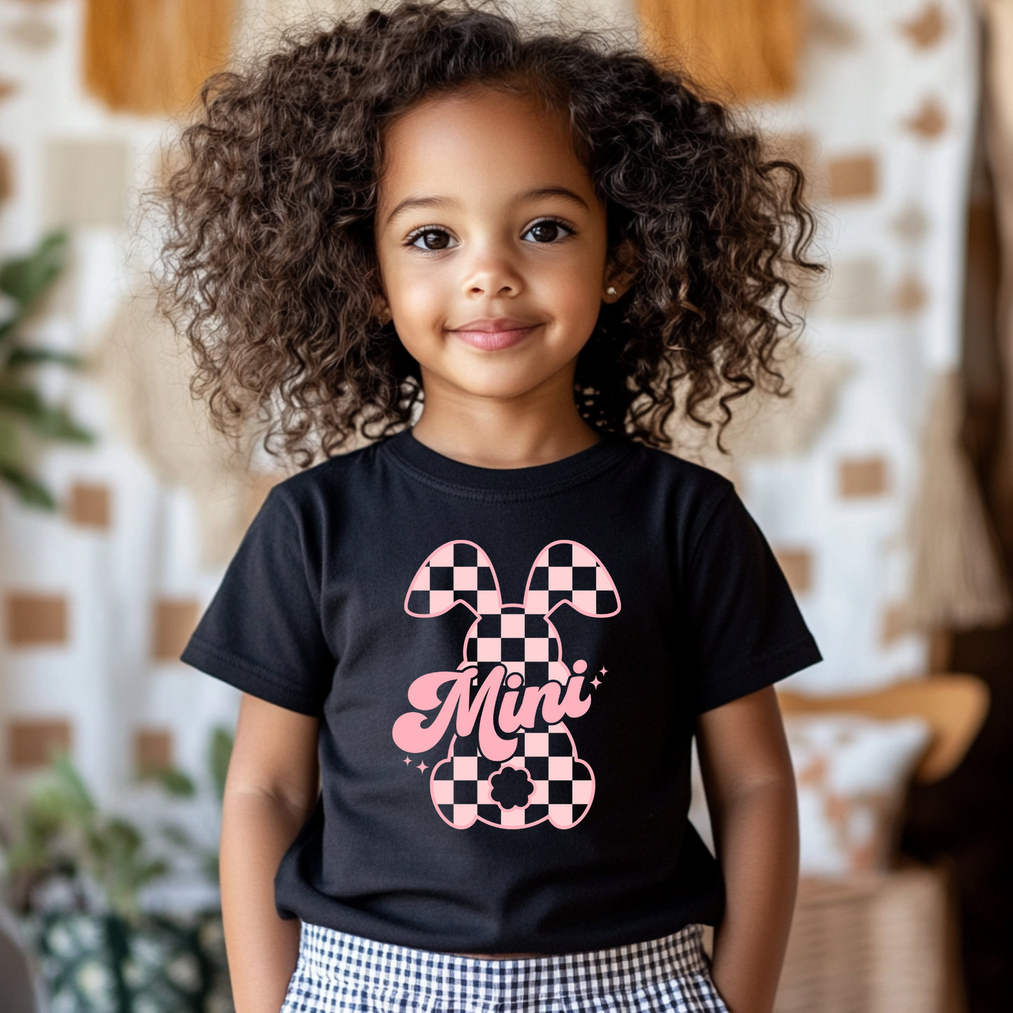 Checkered Mini PUFF PRINT (RTS)