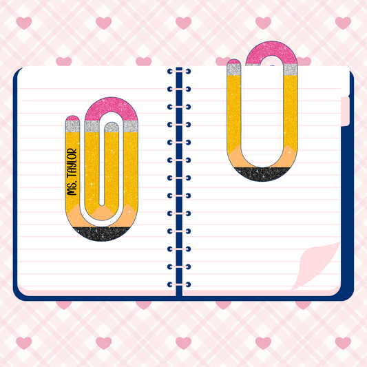 TEACHER CUSTOM NAME PAPERCLIP