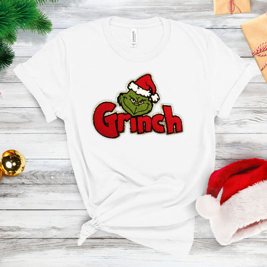 RED GRINCH - IRON ON PATCH