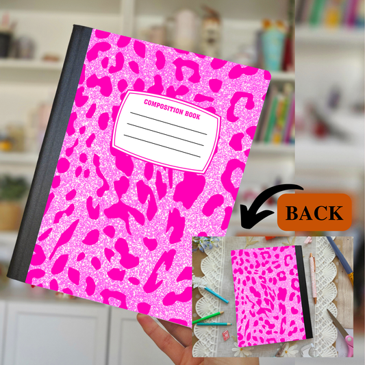 Pink Cheetah Composition Notebook
