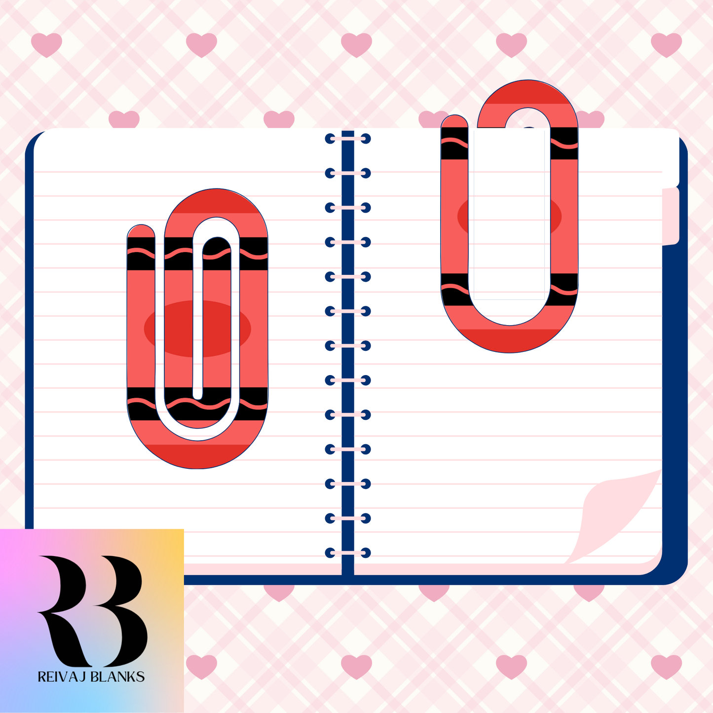 RED CRAYON PAPERCLIP