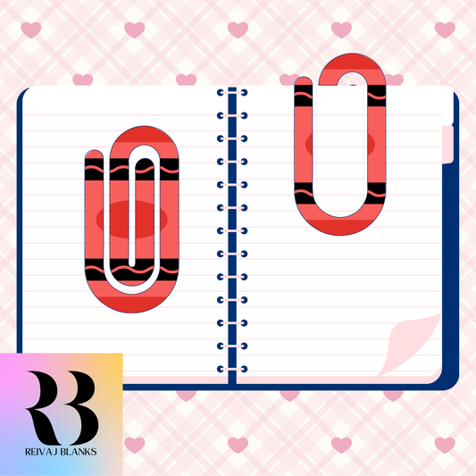 RED CRAYON PAPERCLIP