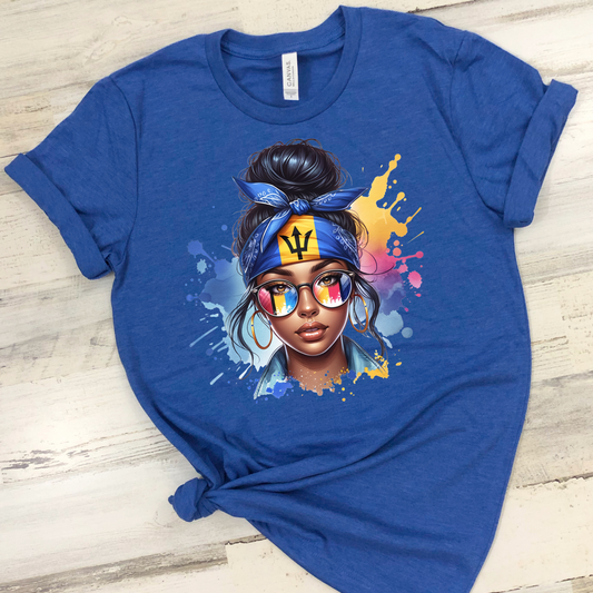 BAJAN GIRL MESSY BUN T-SHIRT