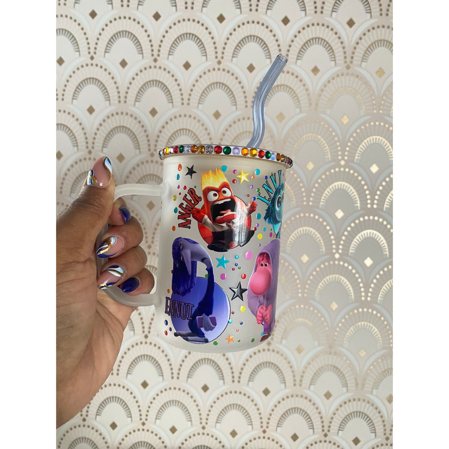 INSIDE OUT 2 FROSTED GLASS MUG