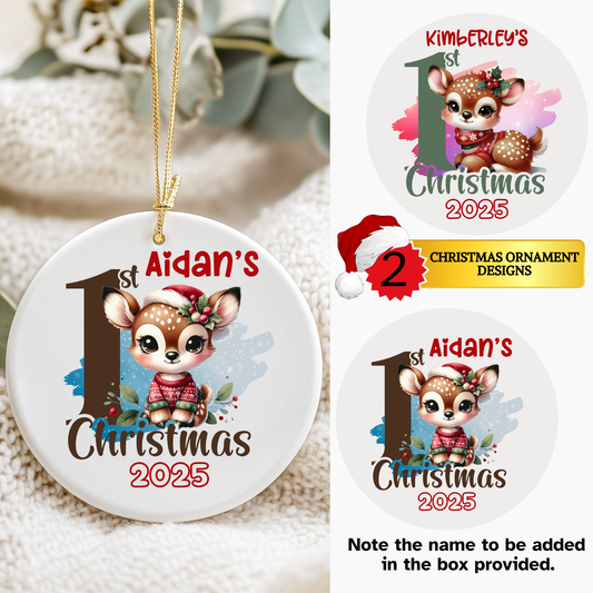 1ST CHRISTMAS ORNAMENT (CUSTOMIZED)
