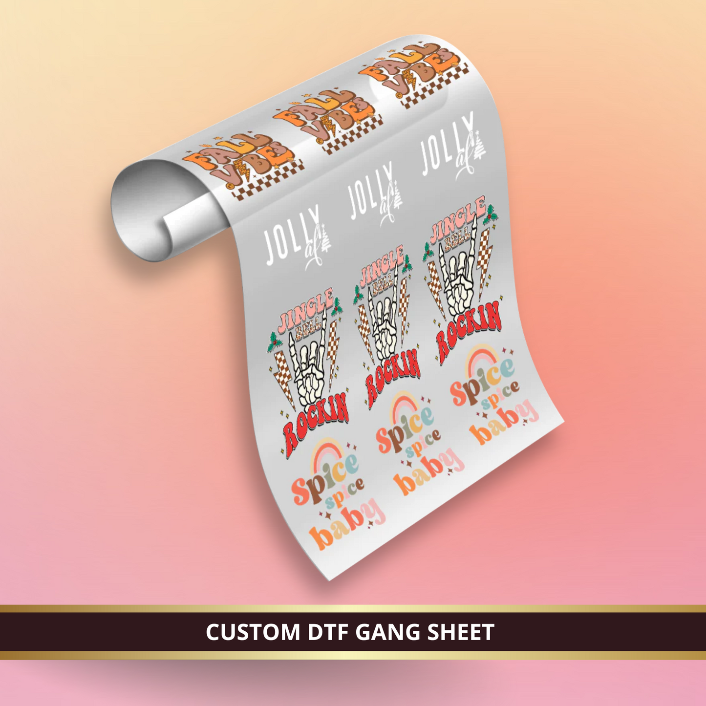 CUSTOM DTF GANG SHEET