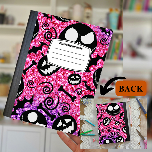 Pink Skellie Composition Notebook