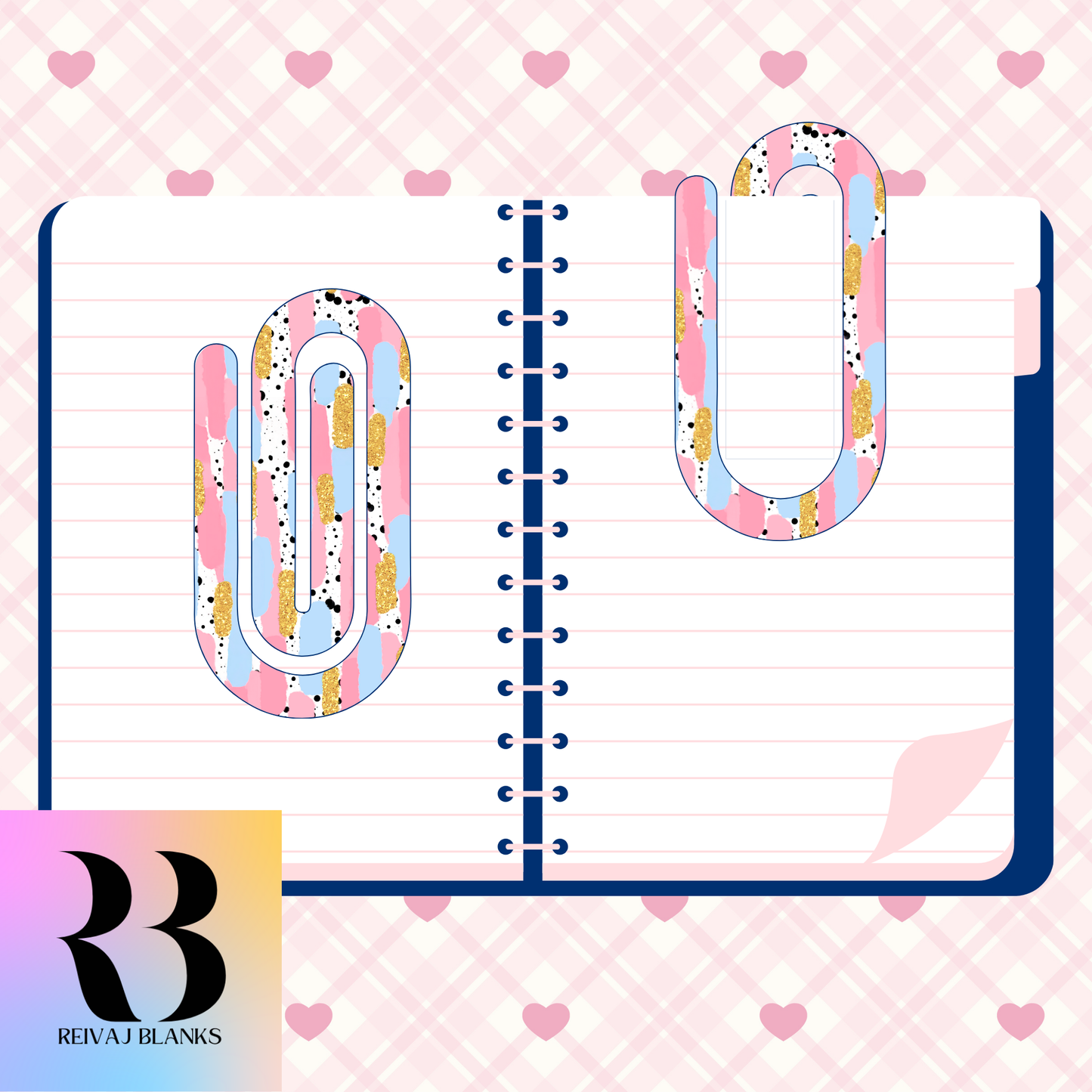 PINK COLOR SPLASH PAPERCLIP