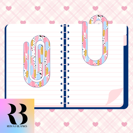 PINK COLOR SPLASH PAPERCLIP