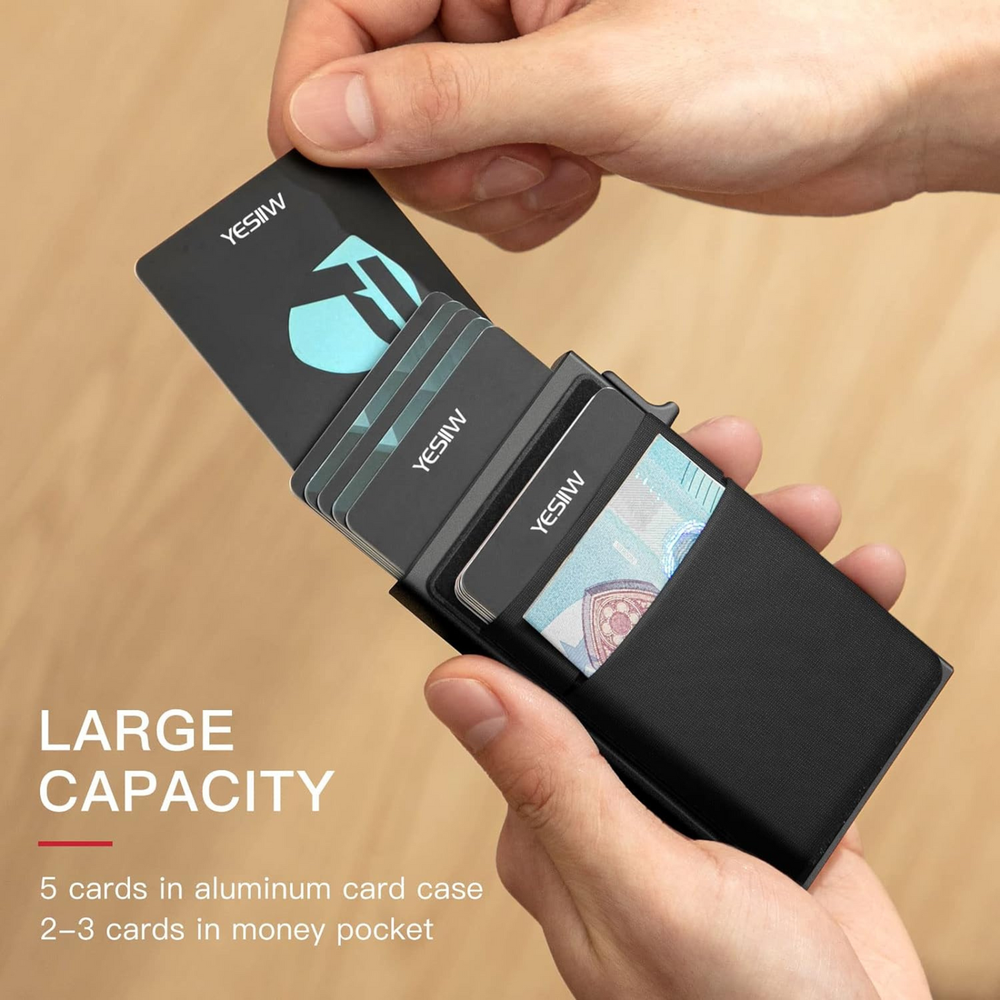 SLIM WALLET POP UP CARD HOLDER (RFID BLOCKING)