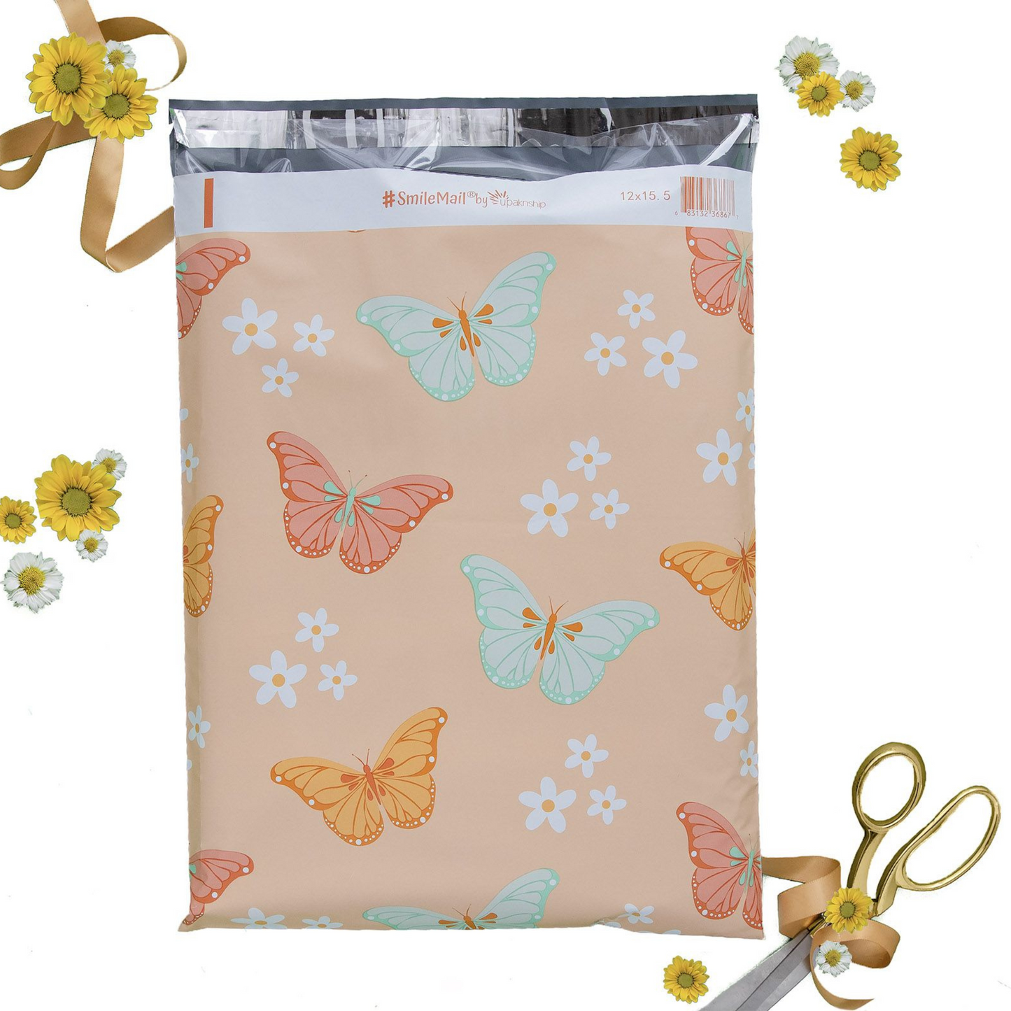BUTTERFLIES POLYMAILER 12 X 15.5"