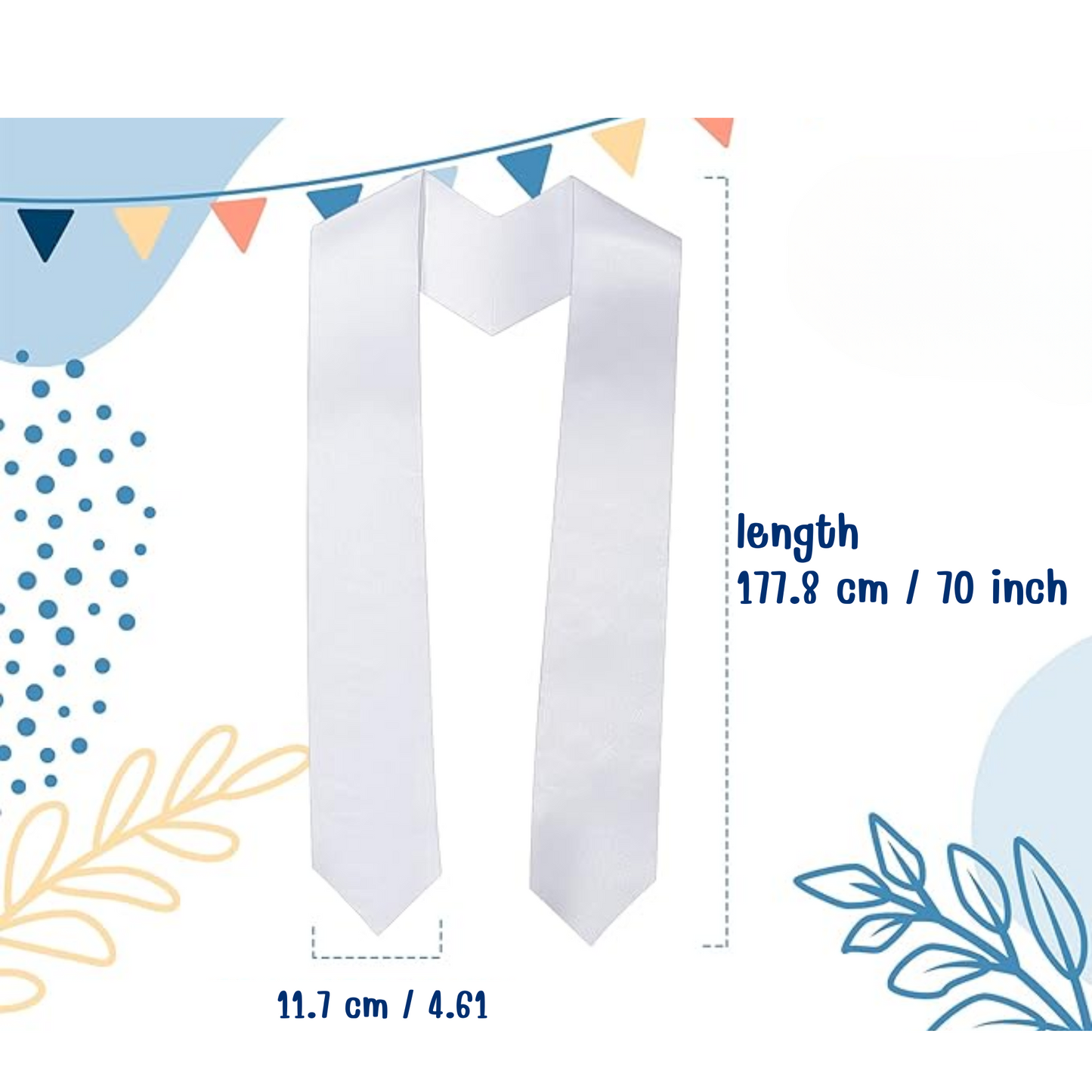 70" STOLE (SUBLIMATION BLANK)