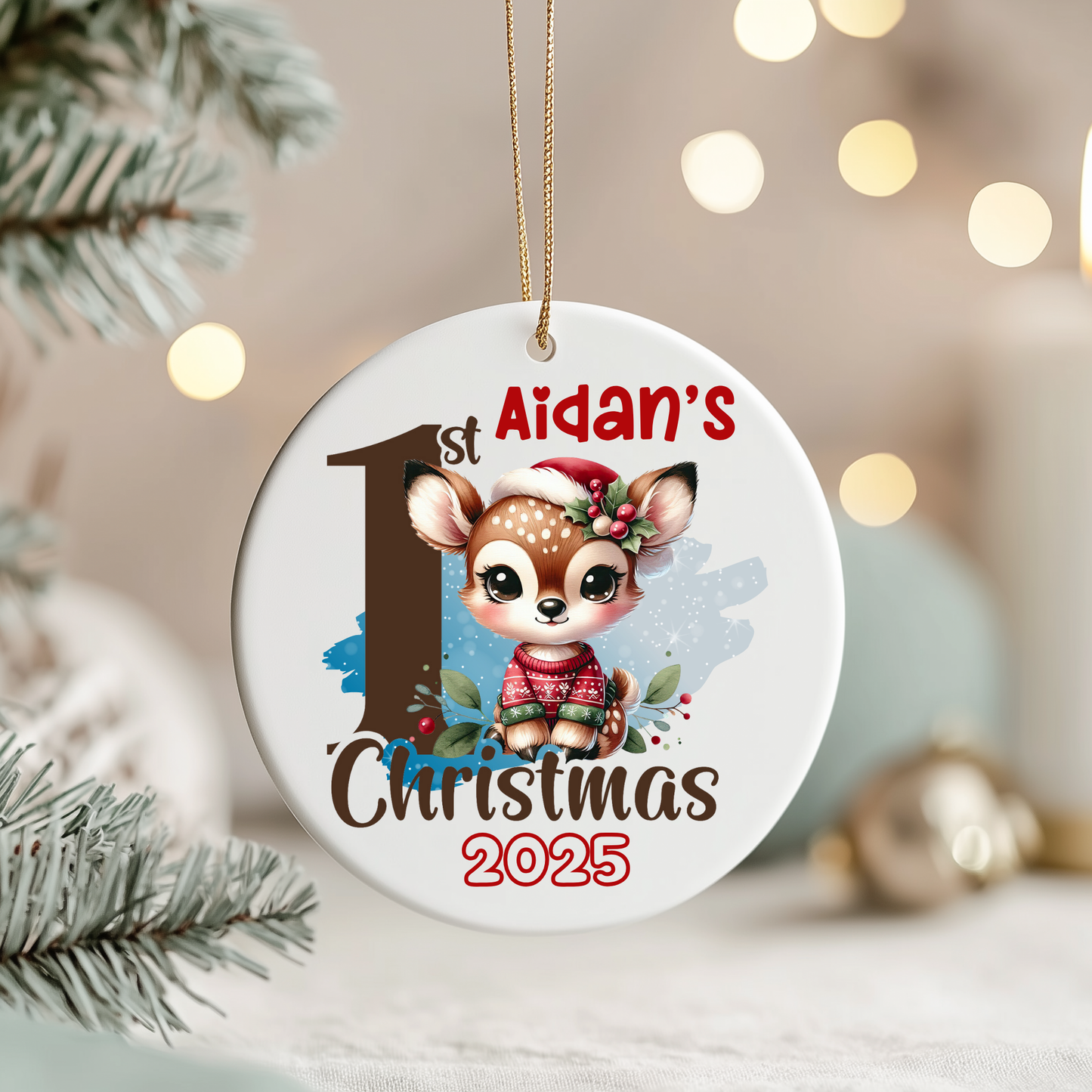 1ST CHRISTMAS ORNAMENT (CUSTOMIZED)