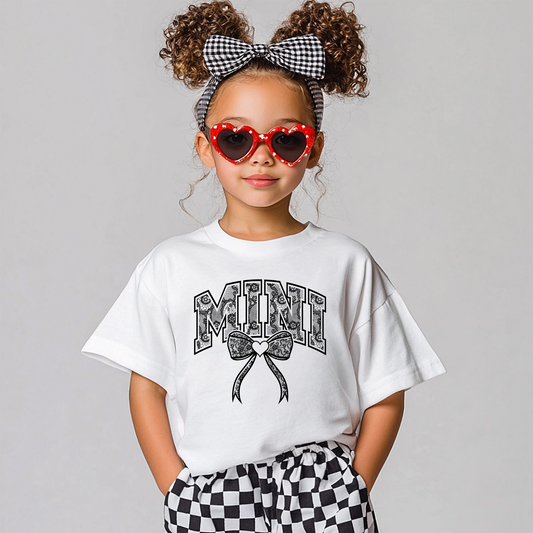 MINI COQUETTE BOW LACE T-SHIRT