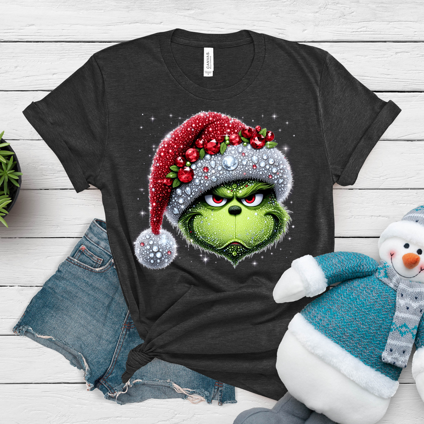 GLITTERY GREEN GUY DTF TRANSFER