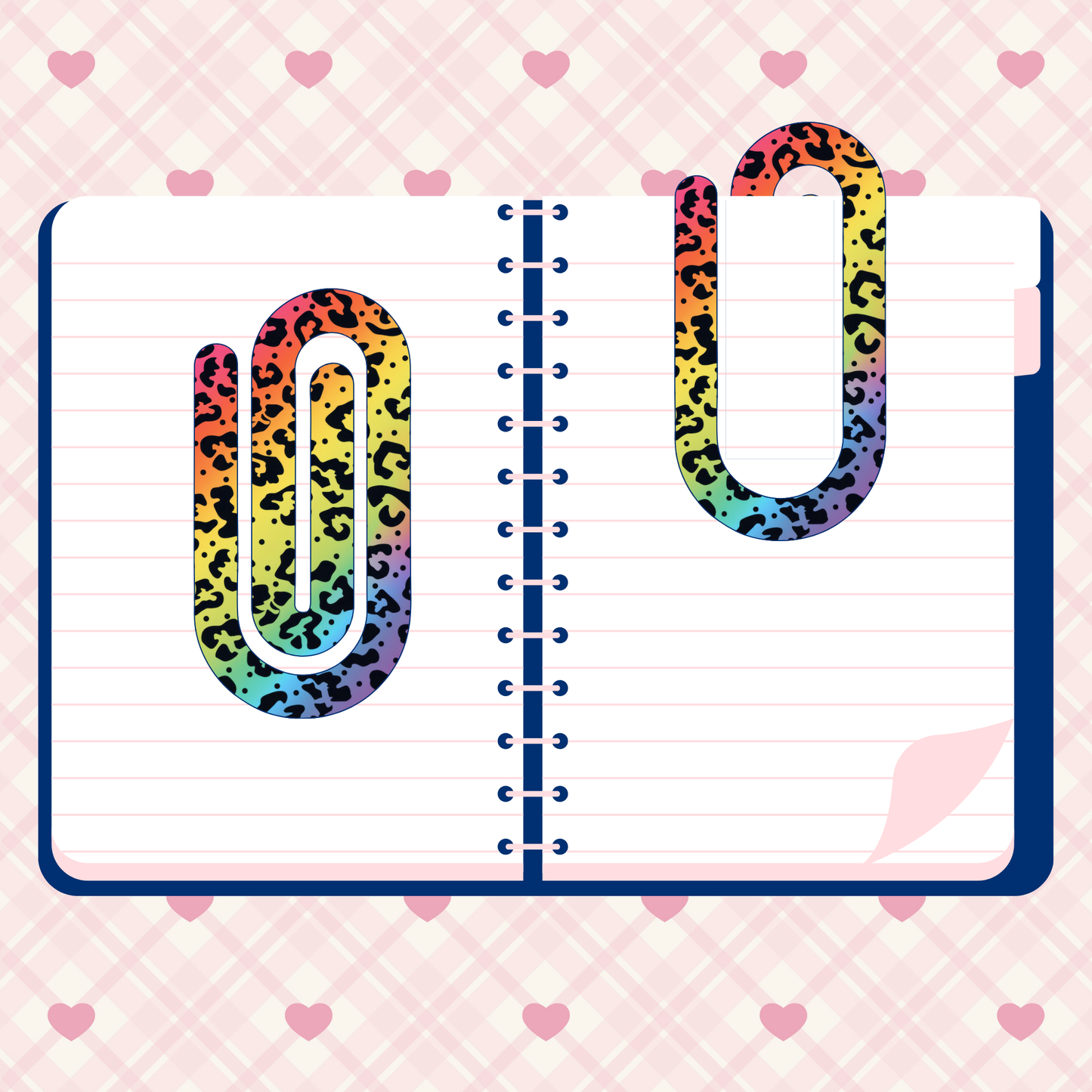 RAINBOW CHEETAH PAPERCLIP