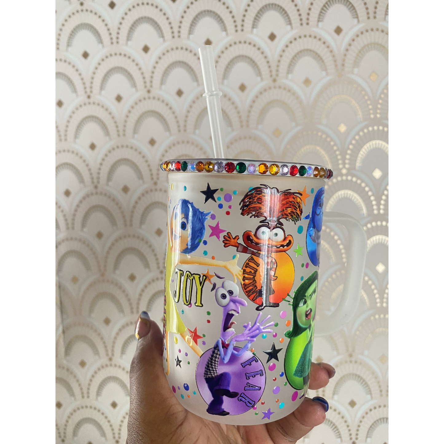 INSIDE OUT 2 FROSTED GLASS MUG