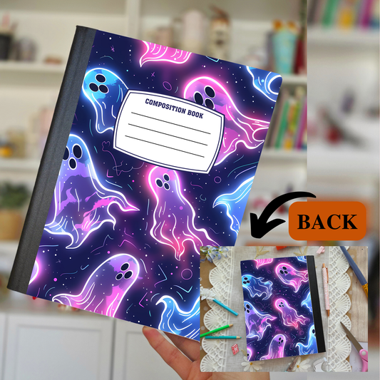 Neon Ghostie Composition Notebook