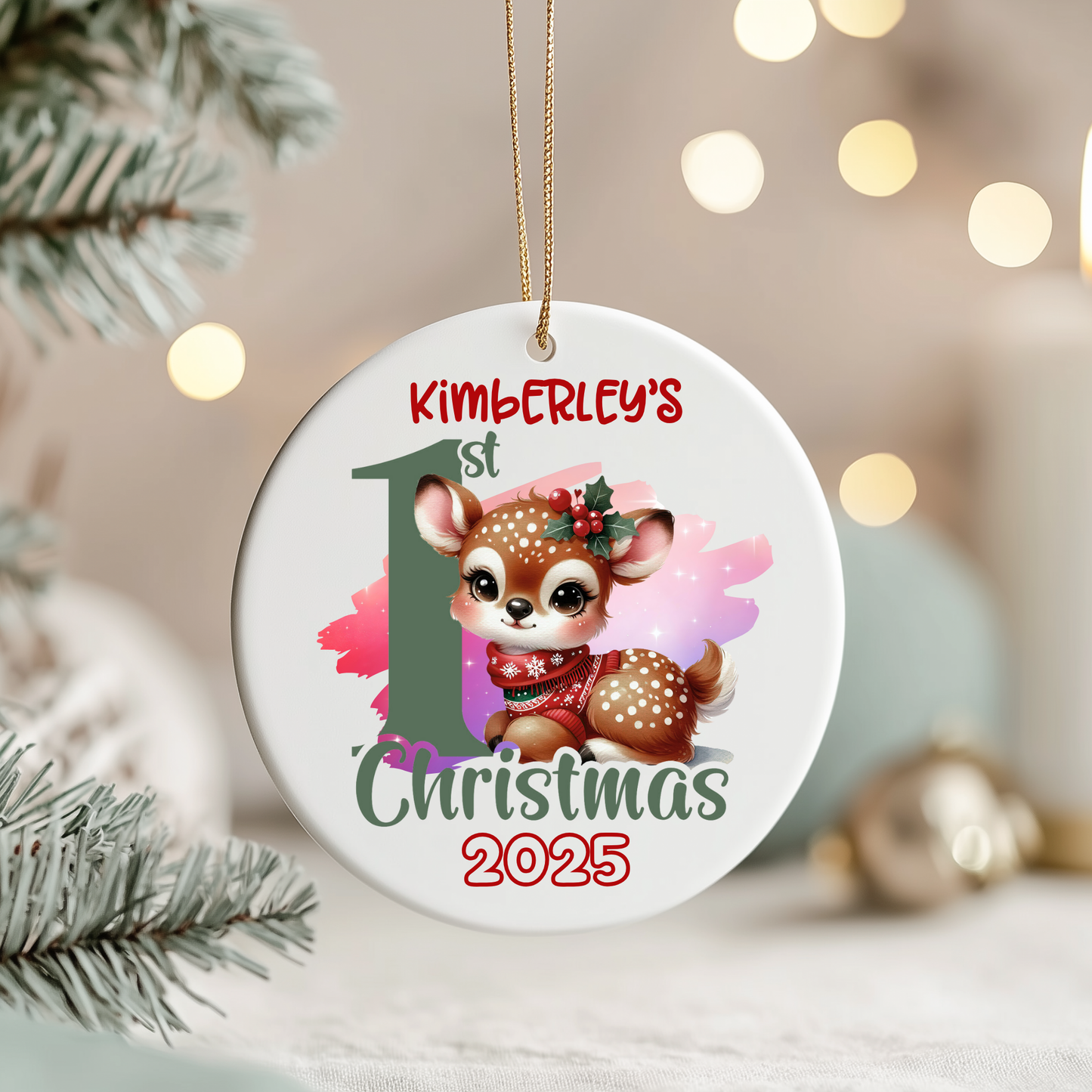 1ST CHRISTMAS ORNAMENT (CUSTOMIZED)