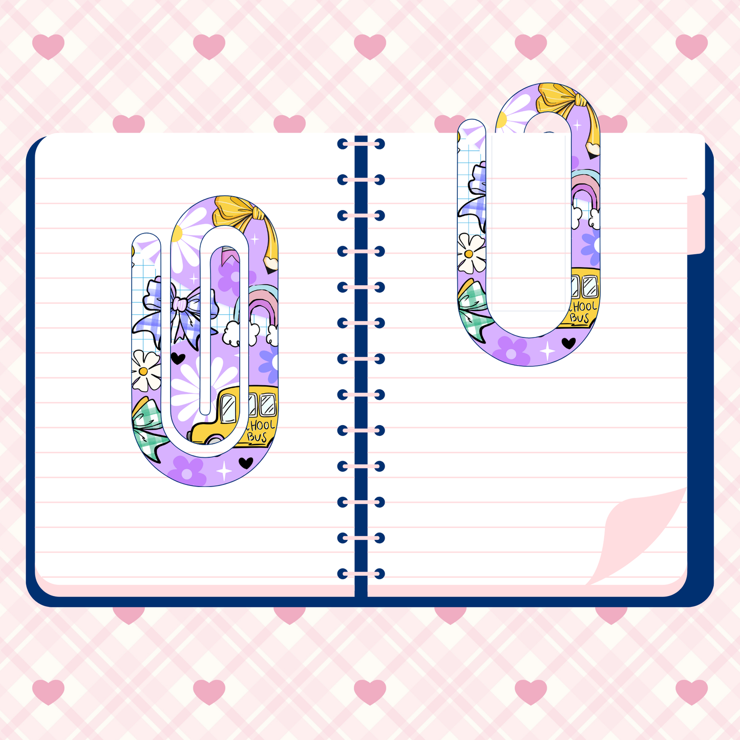 PURPLE FUN PAPERCLIP