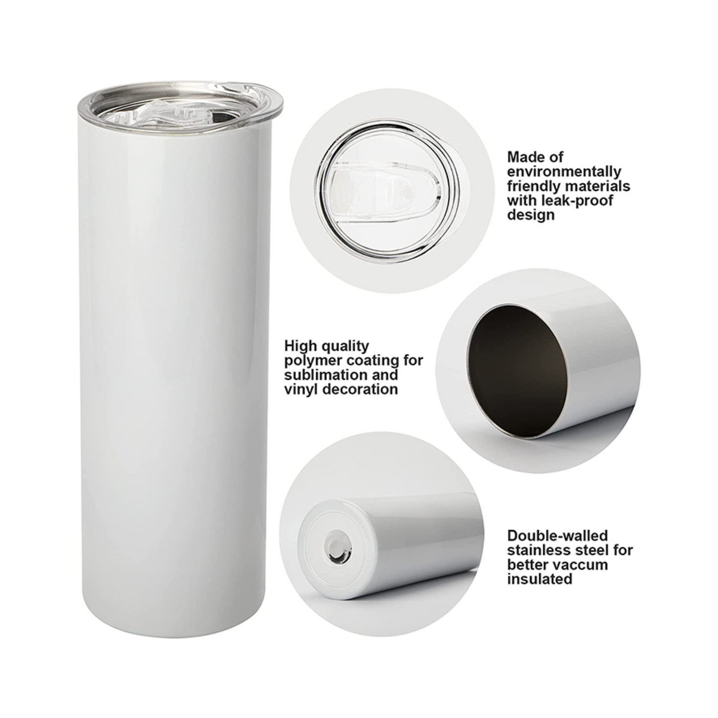 20oz SKINNY SUBLIMATION BLANK