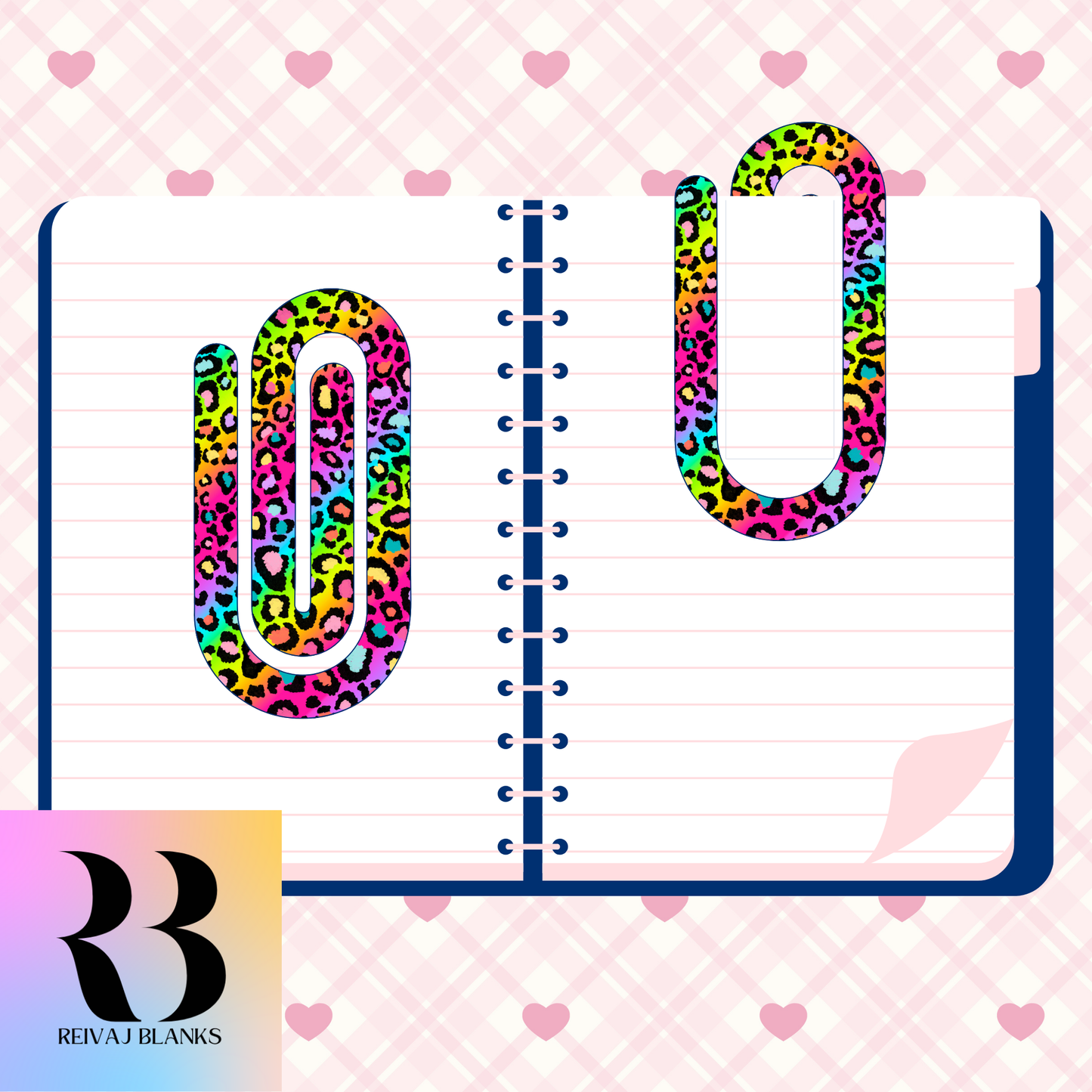 COLORFUL CHEETAH PAPERCLIP