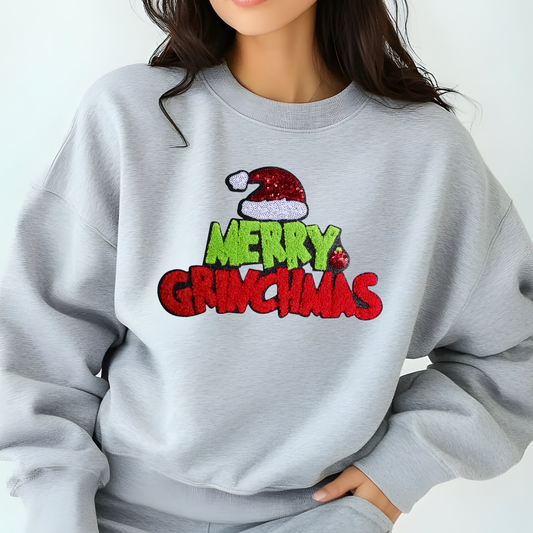 Merry Grinchmas - IRON ON PATCH