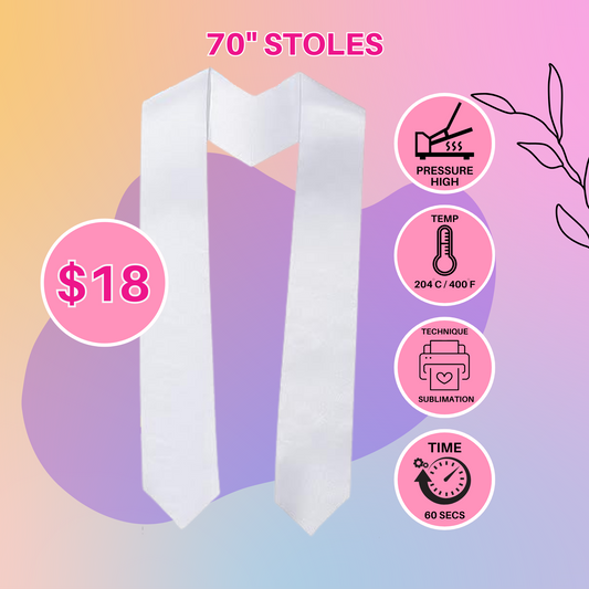 70" STOLE (SUBLIMATION BLANK)