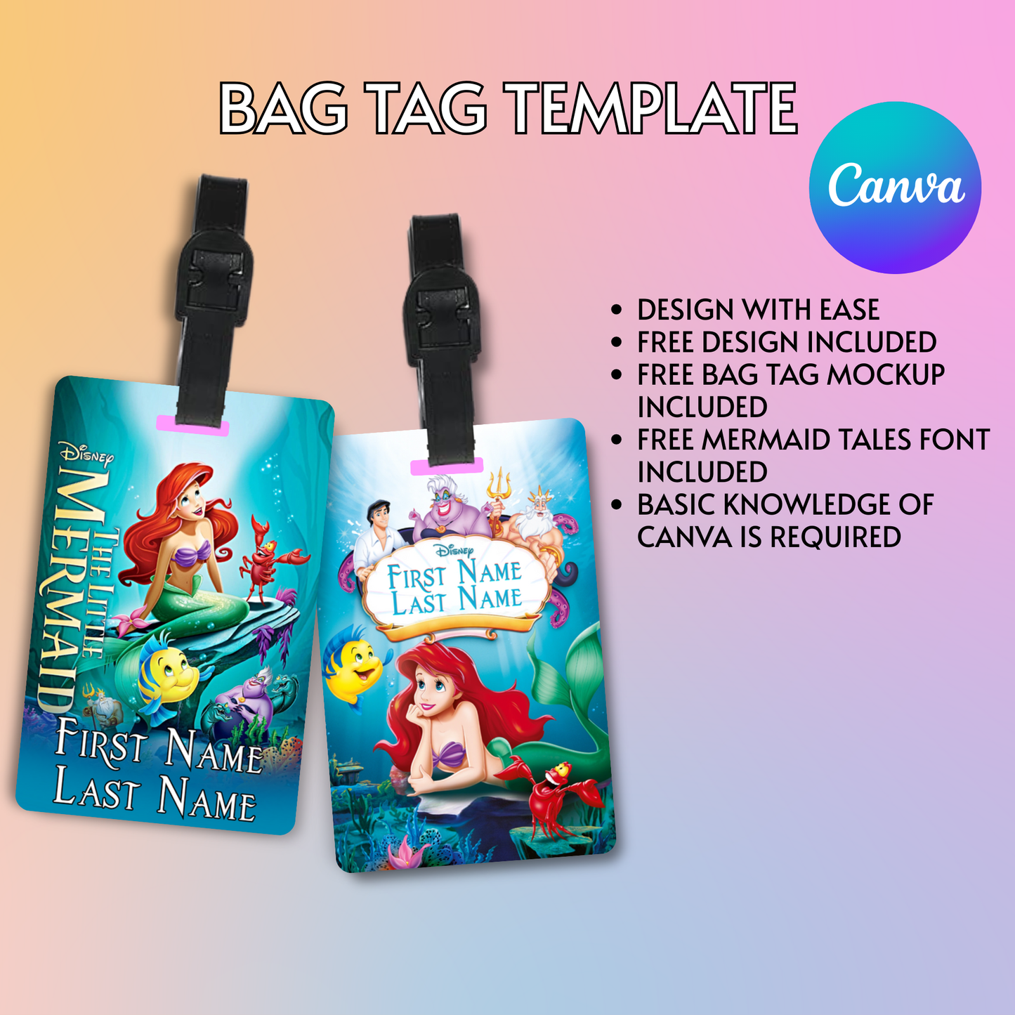 BAG TAG CANVA TEMPLATE