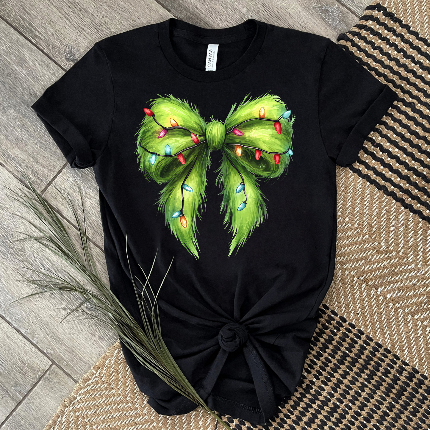 FUR COQUETTE BOW T-SHIRT
