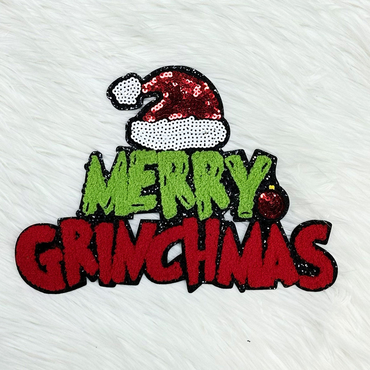 Merry Grinchmas - IRON ON PATCH