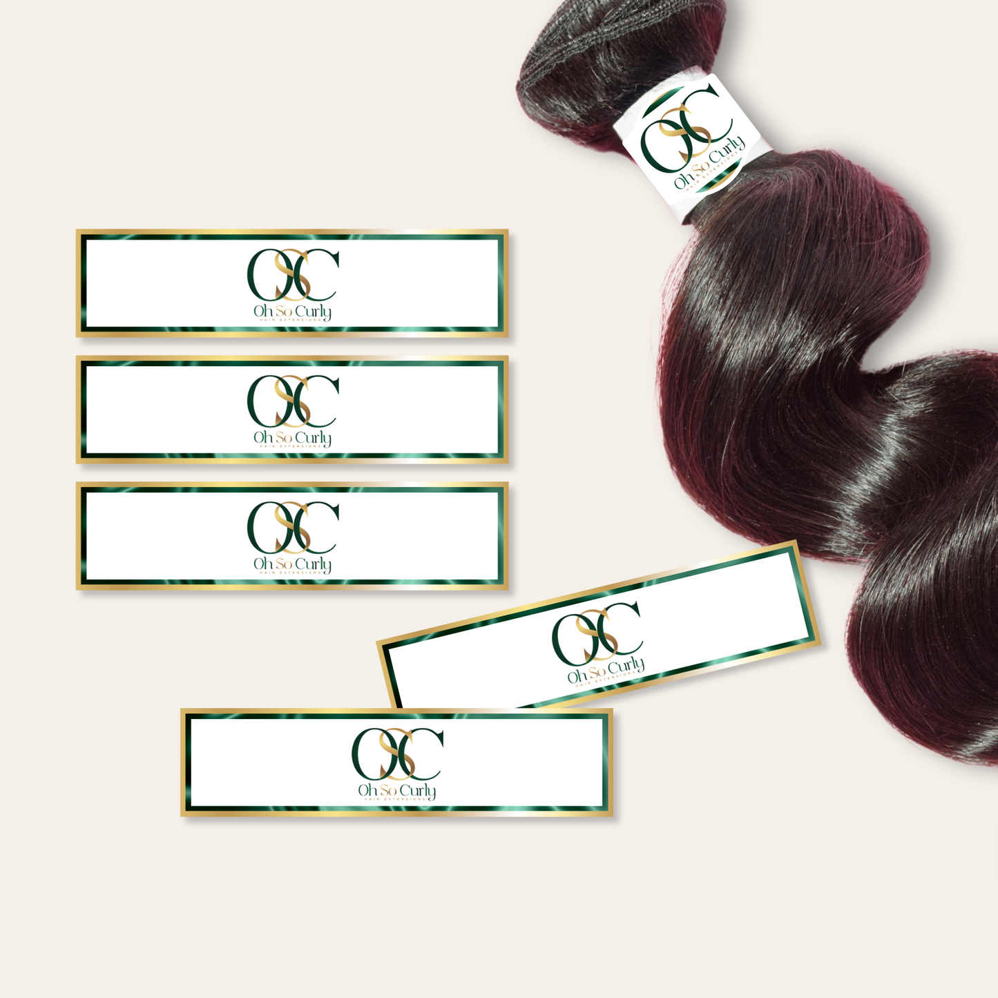 HAIR HANG TAGS AND BUNDLE WRAPS