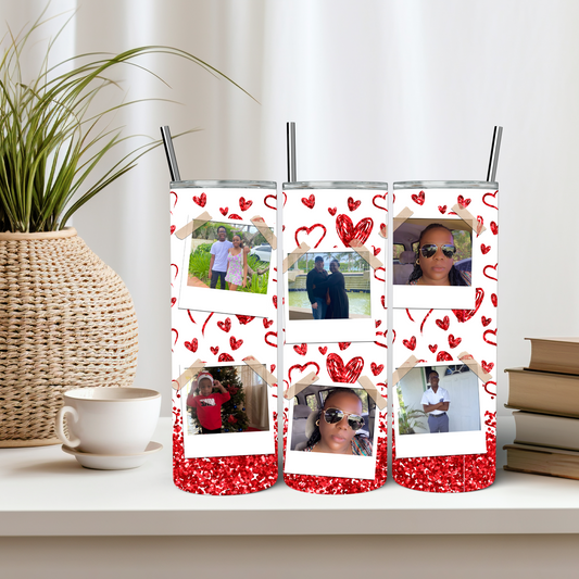 HEART PICTURE TUMBLER 20oz