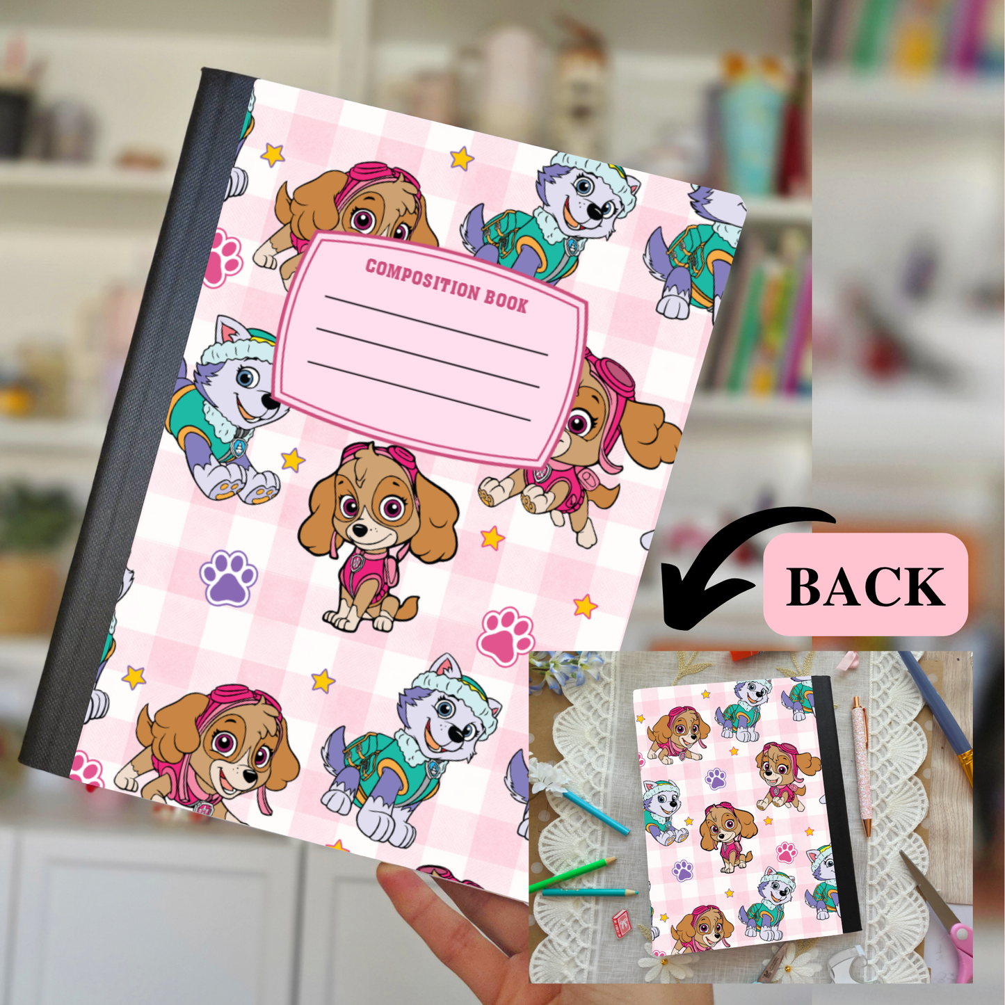 Pink Puppy Composition Notebook