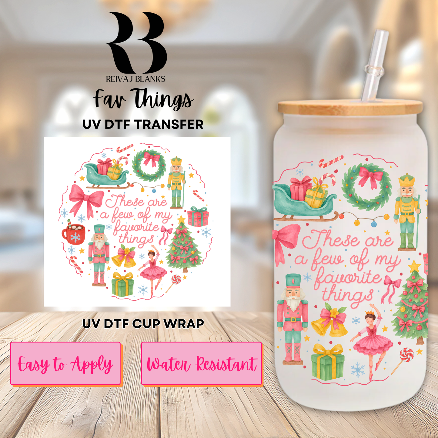 FAV THINGS DECAL (DOUBLE SIDED)